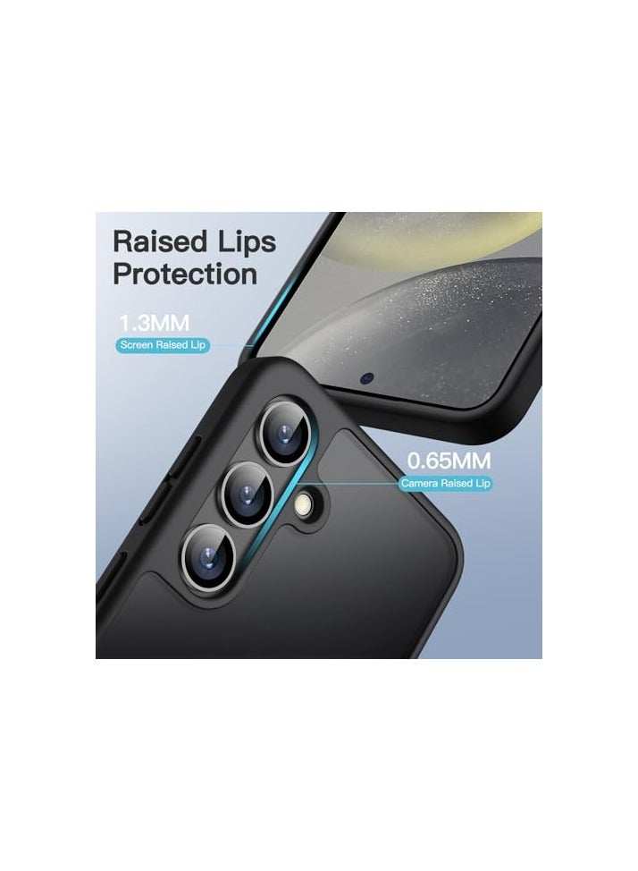 JETech Matte Case for Samsung Galaxy S24 5G, Frosted Translucent Back Protective Slim Phone Cover, Anti-Fingerprints (Black) - Image 5