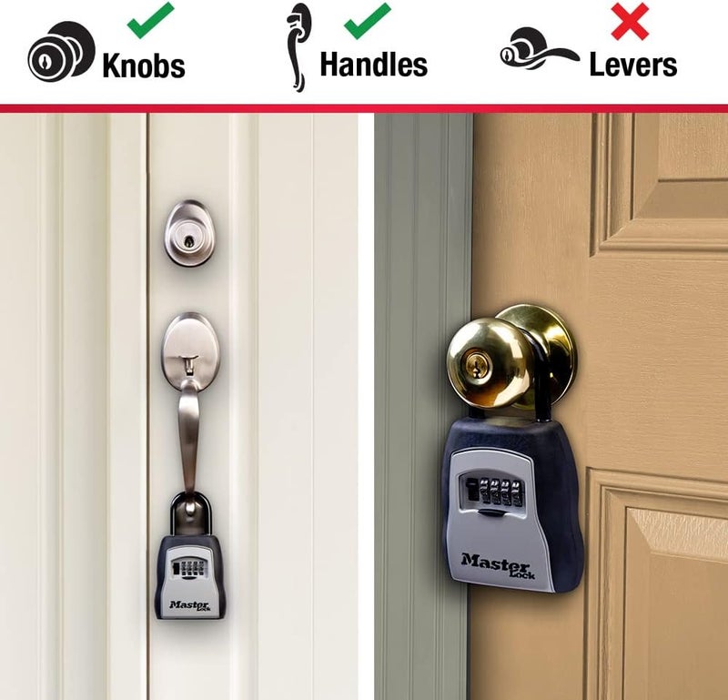 Master Lock Key Lock Box with Code, Outdoor Lock Box for Realtors, Property Managers and Landlords, Ideal for Short-Term Rentals, Key Safe Holds 5 Keys, 5 Pack, 5400EC5 - Image 4