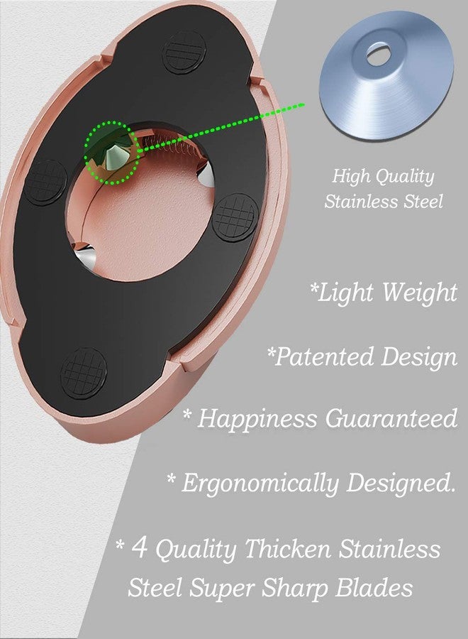 فورج فتاحة زجاجات نبيذ يدوية صغيرة الحجم من فورج، مزودة بقاطع رقائق معدنية. تفتح زجاجة النبيذ في 3 ثوانٍ. لون وردي. - Image 5