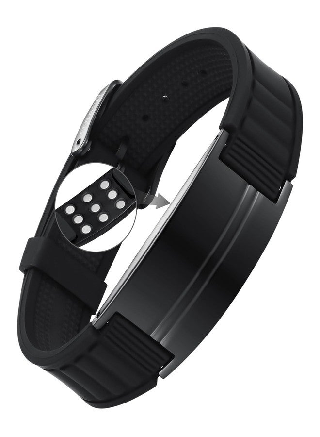 Feraco Ultra Strength Magnetic Bracelets for Men Women, Silicone Sports Wristband for Balance & Energy with Powerful Magnets, Waterproof & Adjustable Health Bracelet - Image 1