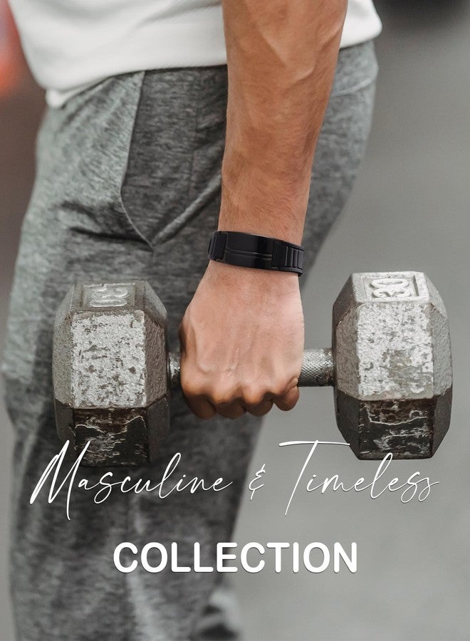 Feraco Ultra Strength Magnetic Bracelets for Men Women, Silicone Sports Wristband for Balance & Energy with Powerful Magnets, Waterproof & Adjustable Health Bracelet - Image 5