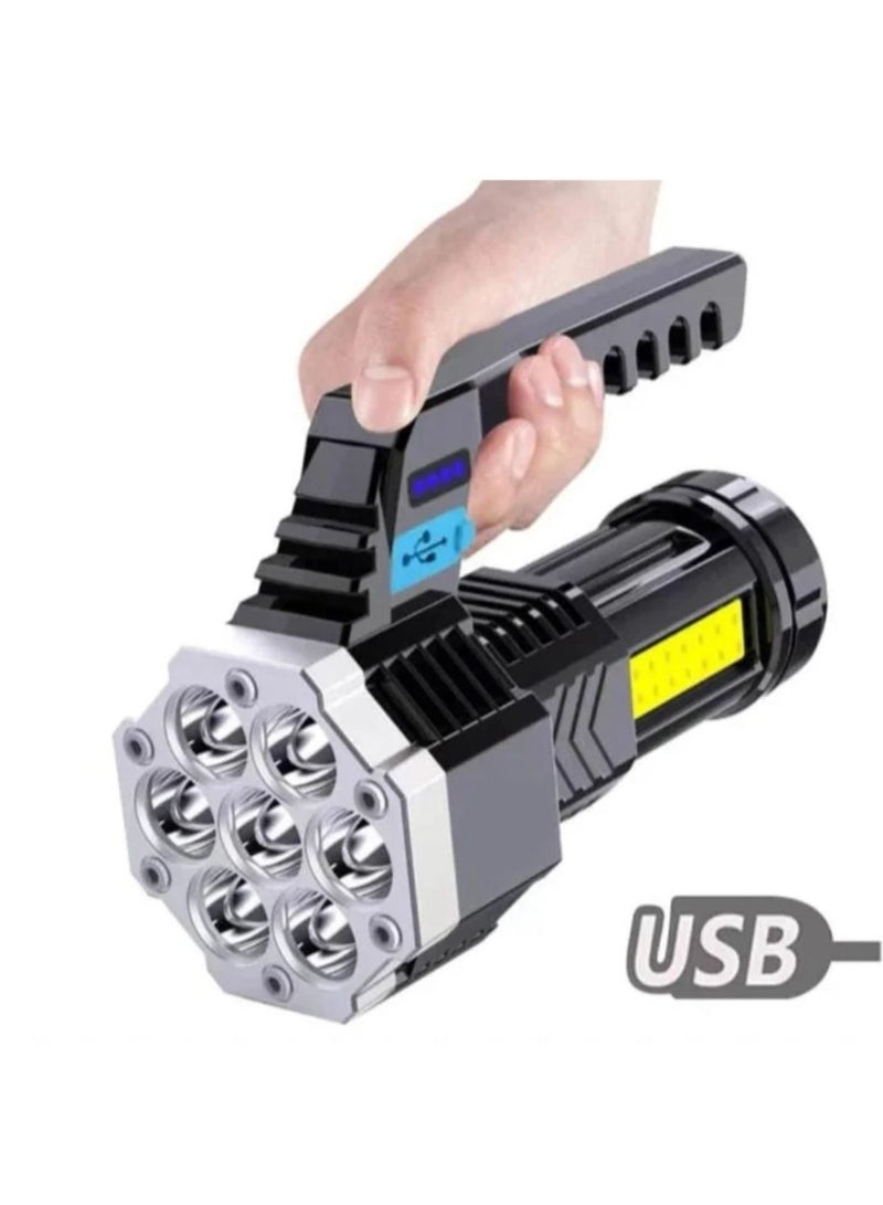Super bright flashlight with 7 LEDs and 4 - Image 1