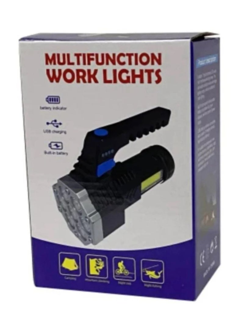Super bright flashlight with 7 LEDs and 4 - Image 2