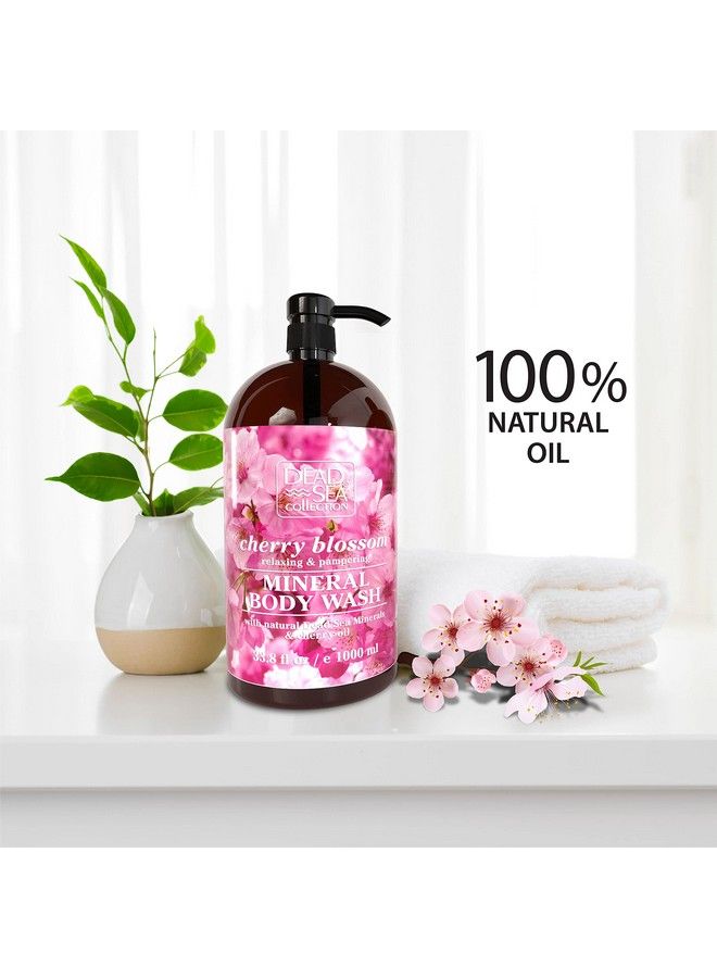 Dead Sea Collection Cherry Blossom Body Wash For Women And Men Pack Of 2 (67.6 Fl. Oz) Cleanses And Moisturizes Skin With Natural Minerals And Vitamins Nourishing Skin - Image 4