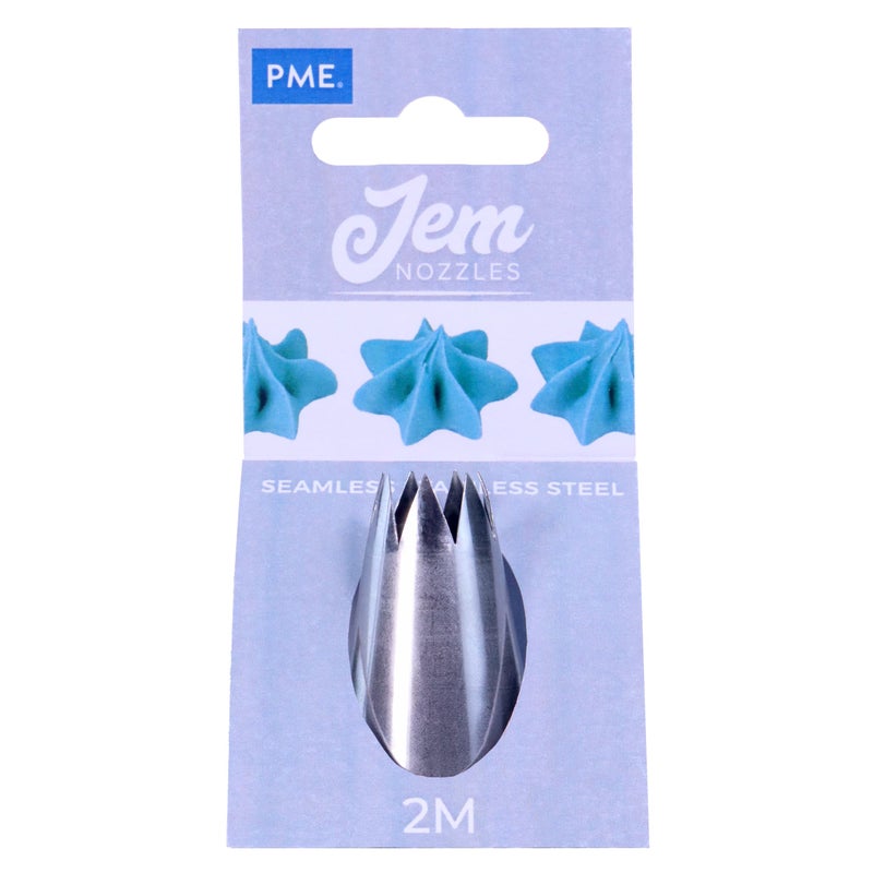 JEM Medium Open Star Savoy Piping Nozzle Decorating Tip 2M