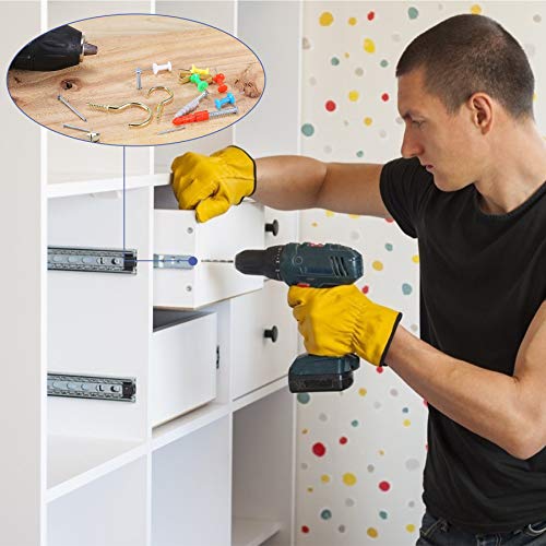 FARRAY Repair and Wall Hanging Kit: Screws, Nails, Drywall Anchors, Picture Hangers, Cup Hooks, Push Pins, Thumb Tacks, 600pcs - Image 4
