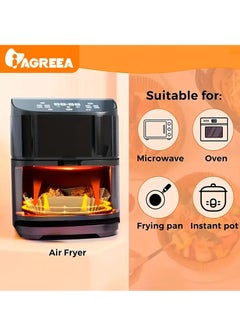 PAMEER 50 Pieces Air Fryer Disposable Paper Liners 20.07cm, Square Baked Silicone Oil Paper, Non-Stick Parchment Paper, No Leakage, Air Fryer Special Paper Tray, Oil Proof And Waterproof  Food Grade Liner.  - Image 5