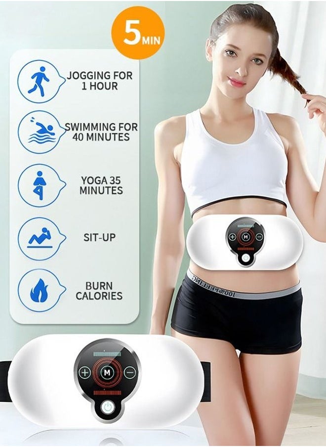 Polish'D - Electric Slimming Belt, Weight Loss Machine for Women, Adjustable Vibration Massage, Multiple Massage Modes, Belly Fat Burner, Promote Digestion - Image 1