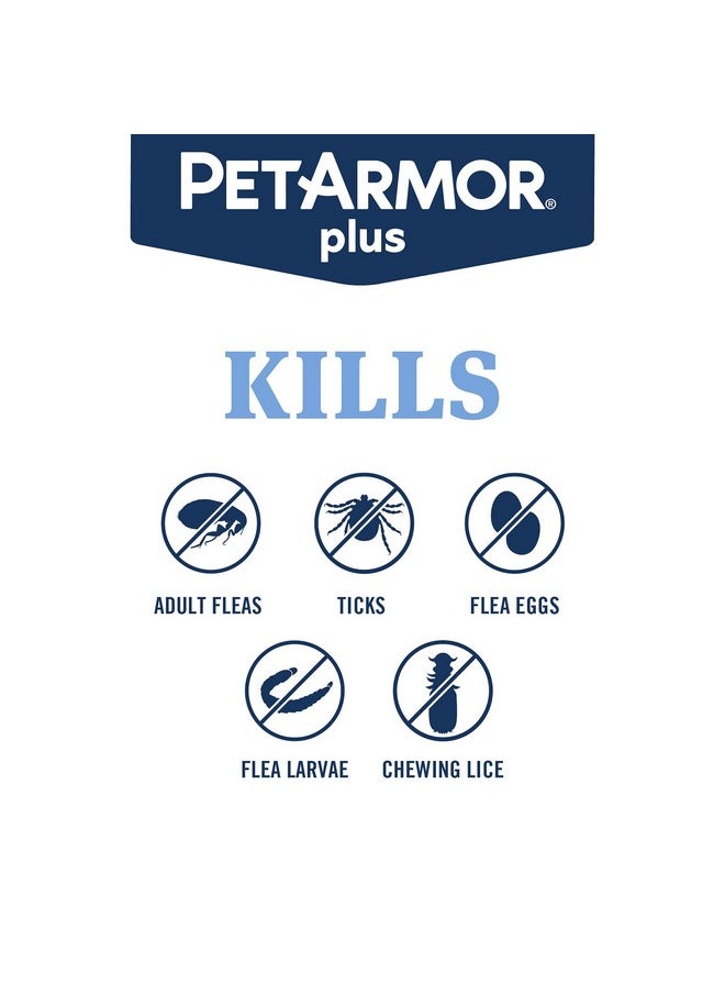 PetArmor - Plus Flea And Tick Prevention For Dogs, Dog Flea And Tick Treatment, 3 Doses, Waterproof Topical, Fast Acting, Small Dogs (522 Lbs) - Image 1