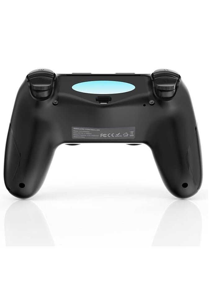Wireless Controller Dual Vibration Game Gamepad Joystick Controller for PS-4 / Slim/Pro/PC (WIN 7/8/10), Wireless Controller Compatible with PS-4 Console/PC (Black) - Image 1