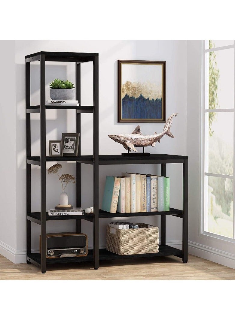 Home Gallery Ladder Corner Bookshelves 8 Shelves 100x145x40 Black 