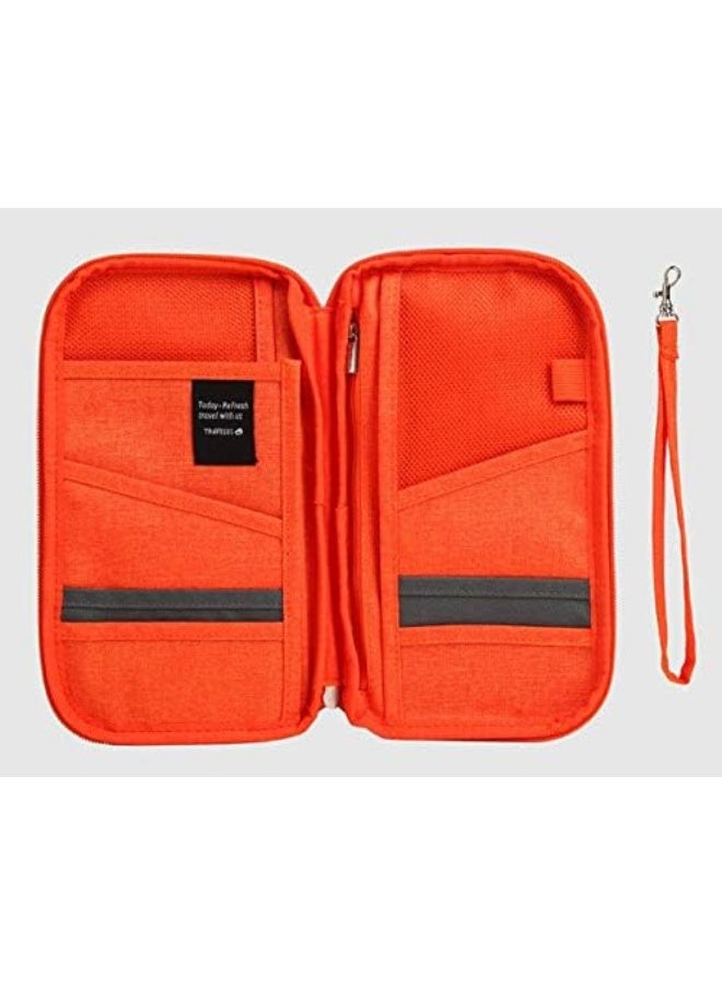 Travelus Organiser Passport Ticket Holder, Orange - Image 4
