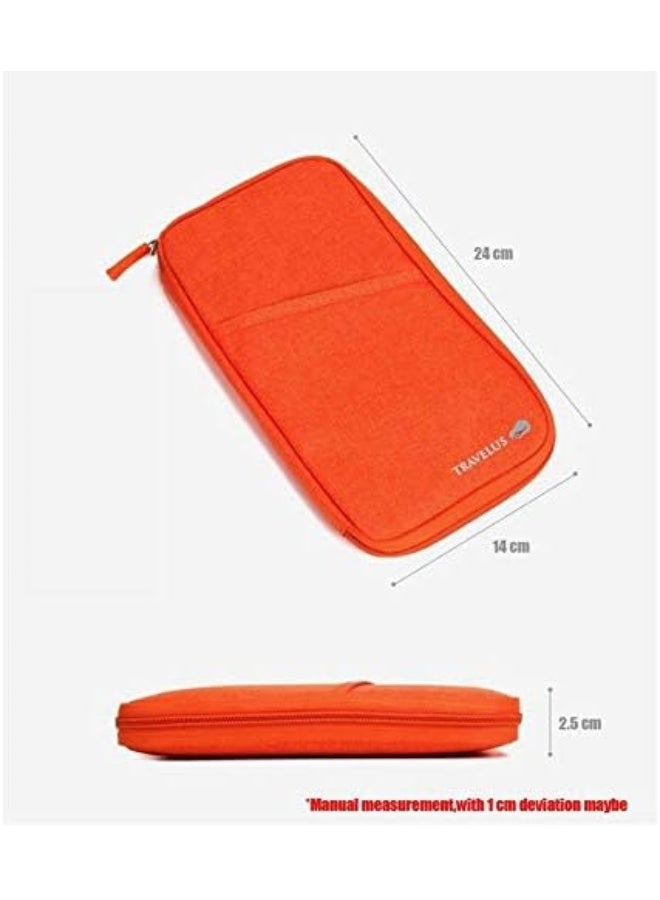 Travelus Organiser Passport Ticket Holder, Orange - Image 3