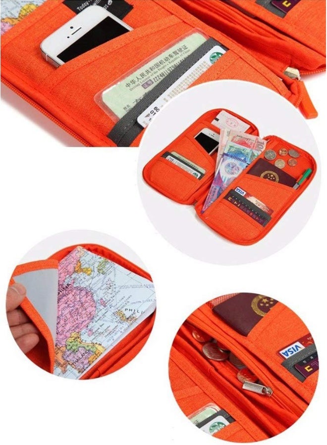 Travelus Organiser Passport Ticket Holder, Orange - Image 1