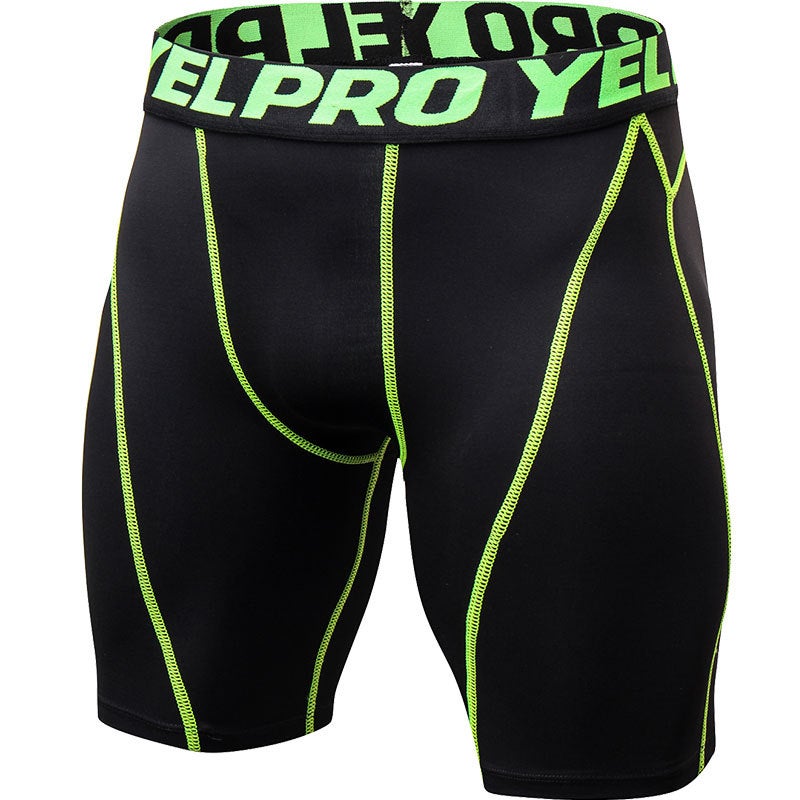 Generic New Mens Tight PRO Fitness Running Training Basketball Sports Shorts AliExpress Breathable Quick-drying Stretch Pants dark green - Image 5