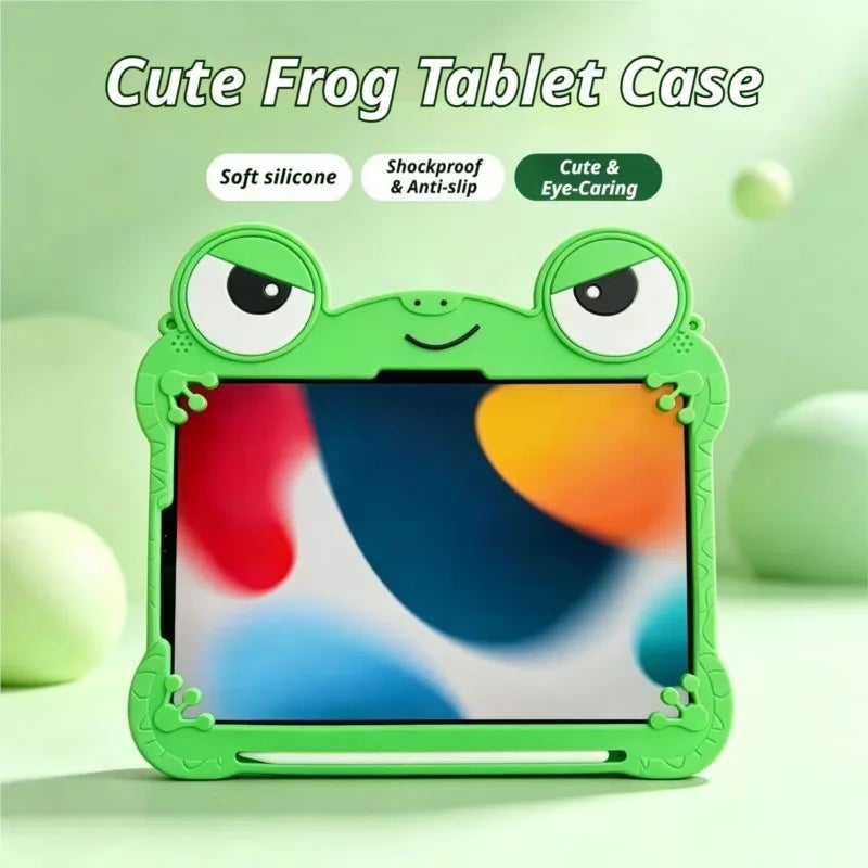 غطاء سيليكون ثلاثي الأبعاد على شكل ضفدع كرتوني لجهاز Lenovo Idea Tab 11 TB336FU و Xiaoxin Pad 11 - Image 1