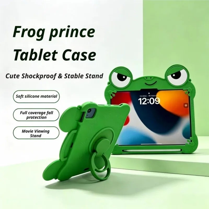 غطاء سيليكون ثلاثي الأبعاد على شكل ضفدع كرتوني لجهاز Lenovo Idea Tab 11 TB336FU و Xiaoxin Pad 11 - Image 4