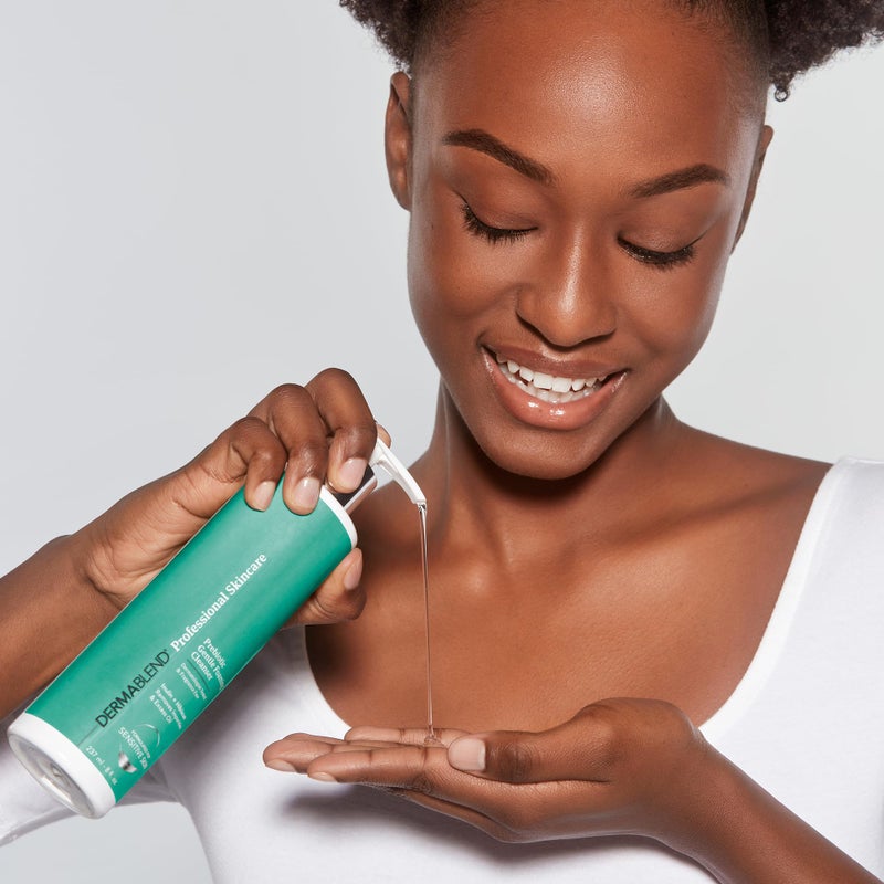 Dermablend Prebiotic Gentle Foaming Cleanser - 8 fl oz, Light Foam Cleanser Removes Makeup & Impurities, Prebiotic Inulin, Probiotics, & Hyaluronic Acid, Ideal for Sensitive Skin, Fragrance-Free - Image 5