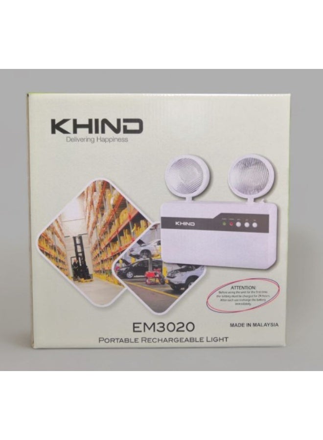 KHIND LED Emergency light 2-Eye Rechargeable, Malaysian - Image 3