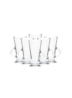 Borgonovo Tazza Conic Milk 280ML Large Glass, Set Of 6