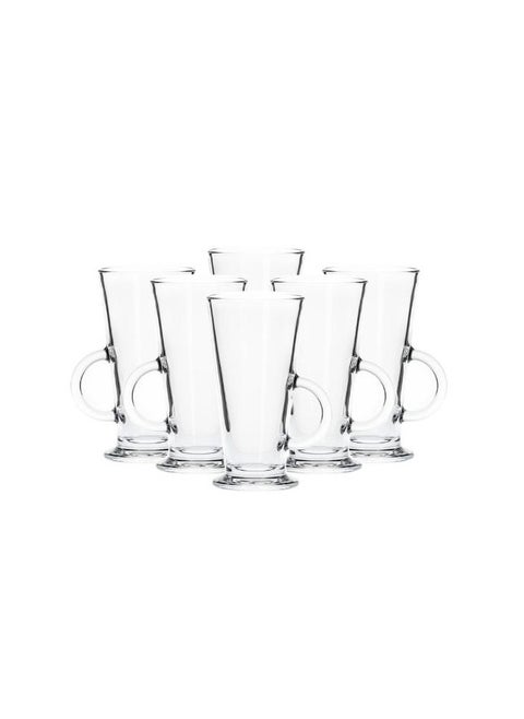 Borgonovo Tazza Conic Milk 280ML Large Glass, Set Of 6
