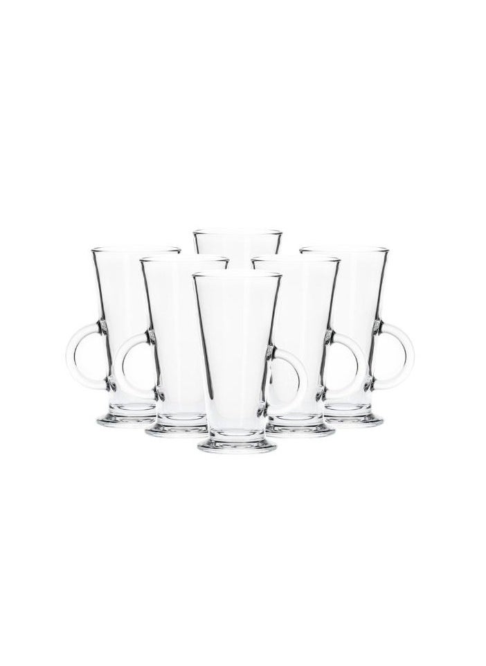 Borgonovo - Borgonovo Tazza Conic Milk 280ML Large Glass, Set Of 6 - Image 1