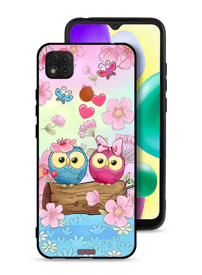 Tolwak Xiaomi Redmi 10A Protective Case Cover Cute Owls Art - Image 1