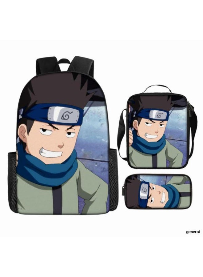 عام حقيبة ظهر مطبوعة بالرسوم المتحركة + حقيبة يد + مجموعة حقيبة قلم، مجموعة حقيبة عملية من ثلاث قطع (يتوفر الطلاب والأطفال والأصدقاء وتسلق الجبال وما إلى ذلك) - 49 - Image 1