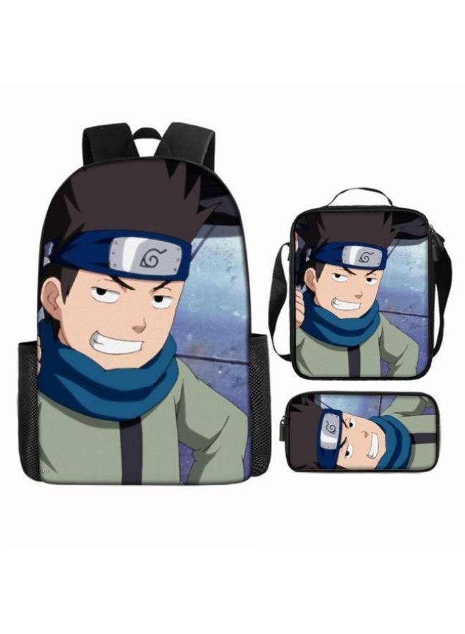 عام حقيبة ظهر مطبوعة بالرسوم المتحركة + حقيبة يد + مجموعة حقيبة قلم، مجموعة حقيبة عملية من ثلاث قطع (يتوفر الطلاب والأطفال والأصدقاء وتسلق الجبال وما إلى ذلك) - 49 - Image 2