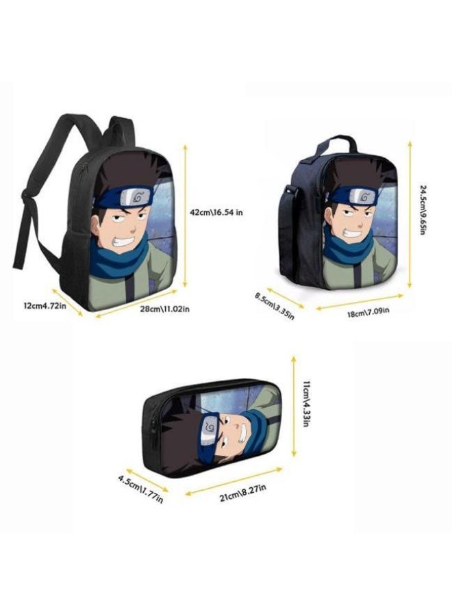 عام حقيبة ظهر مطبوعة بالرسوم المتحركة + حقيبة يد + مجموعة حقيبة قلم، مجموعة حقيبة عملية من ثلاث قطع (يتوفر الطلاب والأطفال والأصدقاء وتسلق الجبال وما إلى ذلك) - 49 - Image 3