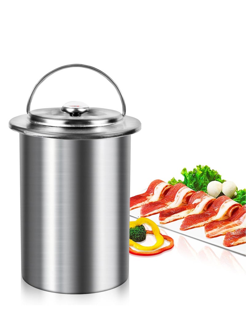 Excefore Lunch Meat Maker, Meat Press Mold Deli Meats, Stainless Steel Ham Maker Meat Press Cooker with Thermometer, Homemade Lunch Meat Maker for Sandwiches & Bacon, Deli Meat Press  - Image 1