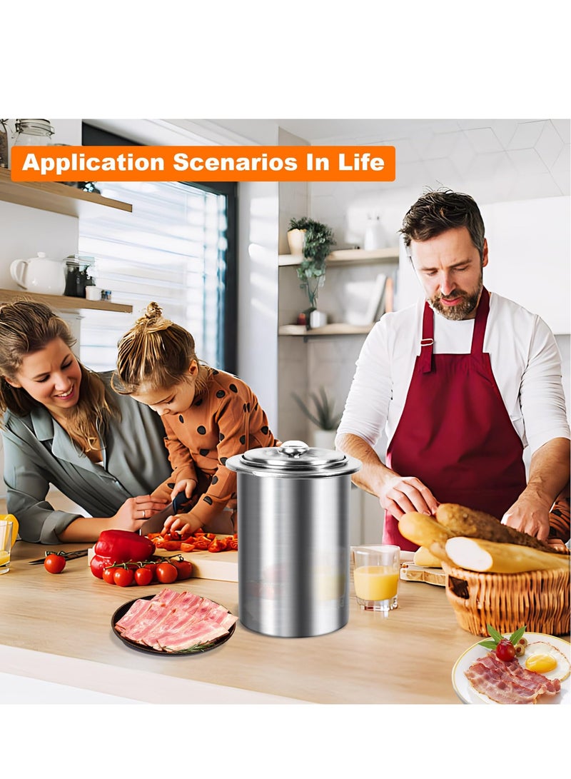 Excefore Lunch Meat Maker, Meat Press Mold Deli Meats, Stainless Steel Ham Maker Meat Press Cooker with Thermometer, Homemade Lunch Meat Maker for Sandwiches & Bacon, Deli Meat Press  - Image 2