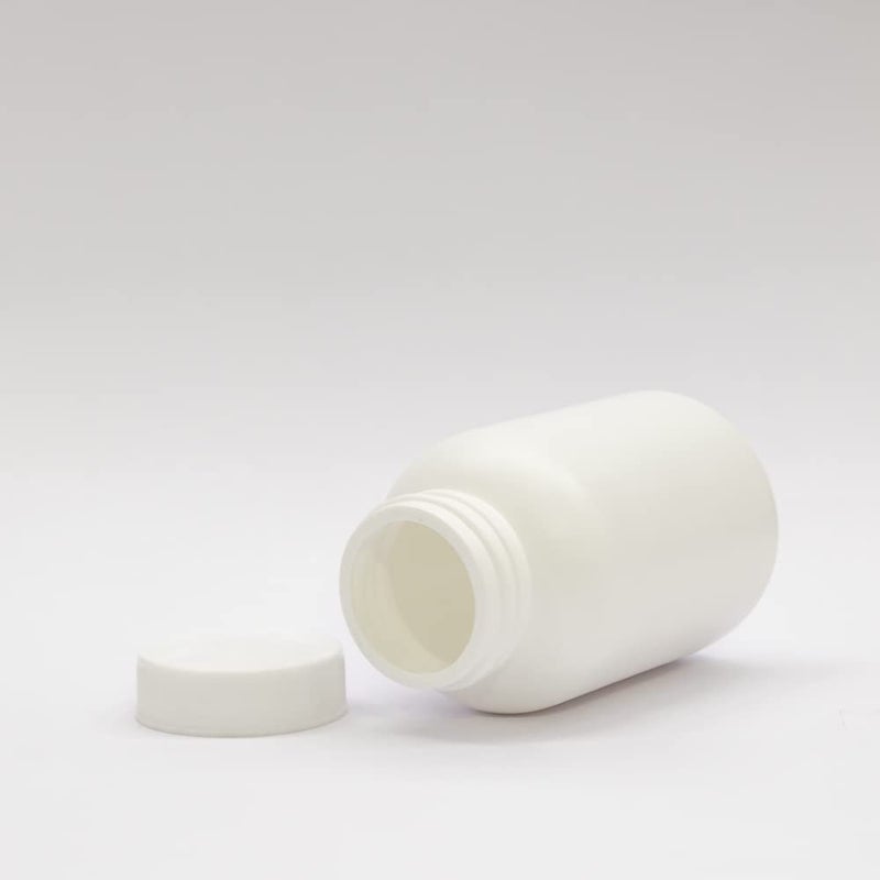 Patco زجاجة فارغة من HDPE بيضاء سعة 150 مل من PATCO لتخزين الكبسولات والأقراص ومسحوق الأيورفيدا - عبوة محكمة الإغلاق من 50 - Image 3