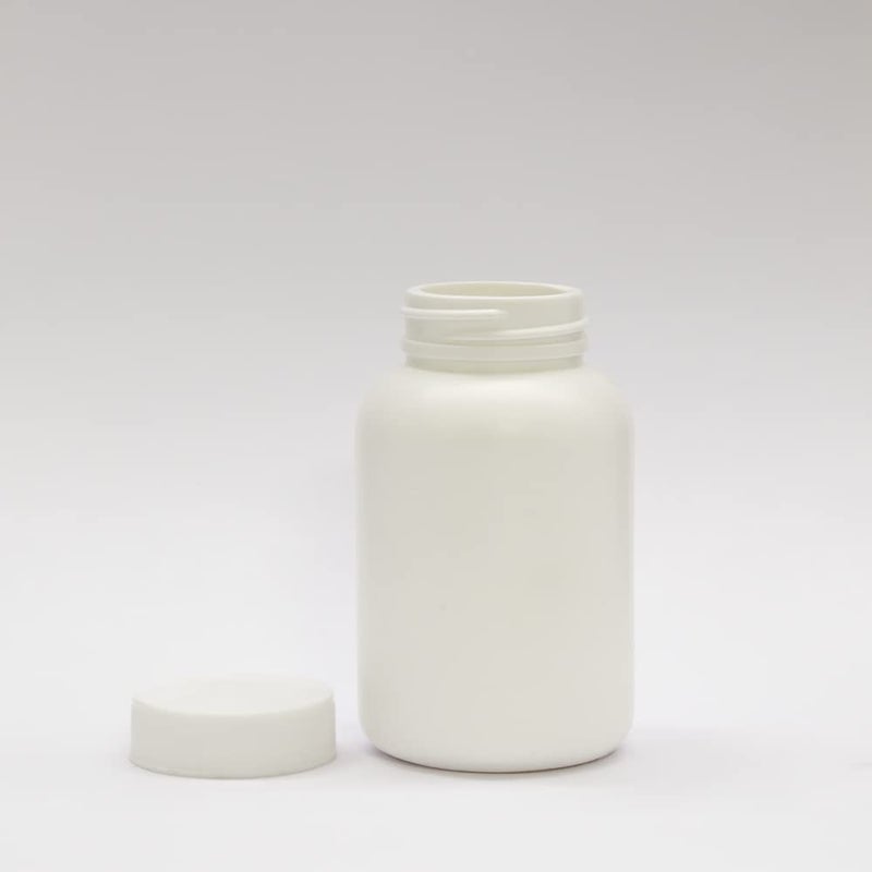 Patco زجاجة فارغة من HDPE بيضاء سعة 150 مل من PATCO لتخزين الكبسولات والأقراص ومسحوق الأيورفيدا - عبوة محكمة الإغلاق من 50 - Image 2