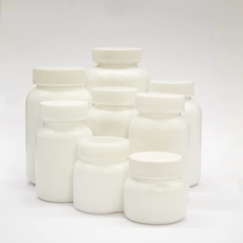 Patco زجاجة فارغة من HDPE بيضاء سعة 150 مل من PATCO لتخزين الكبسولات والأقراص ومسحوق الأيورفيدا - عبوة محكمة الإغلاق من 50 - Image 4