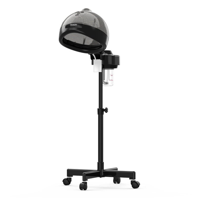 TASALON TASALON Standing Hair Steamer for Deep Conditioning Hooded Steam Cap for Natural Dyed Hair Professional Steamer for Hydration Dry Hair TreatmentHeated Micro Mist Steamer for Spa Home Use 