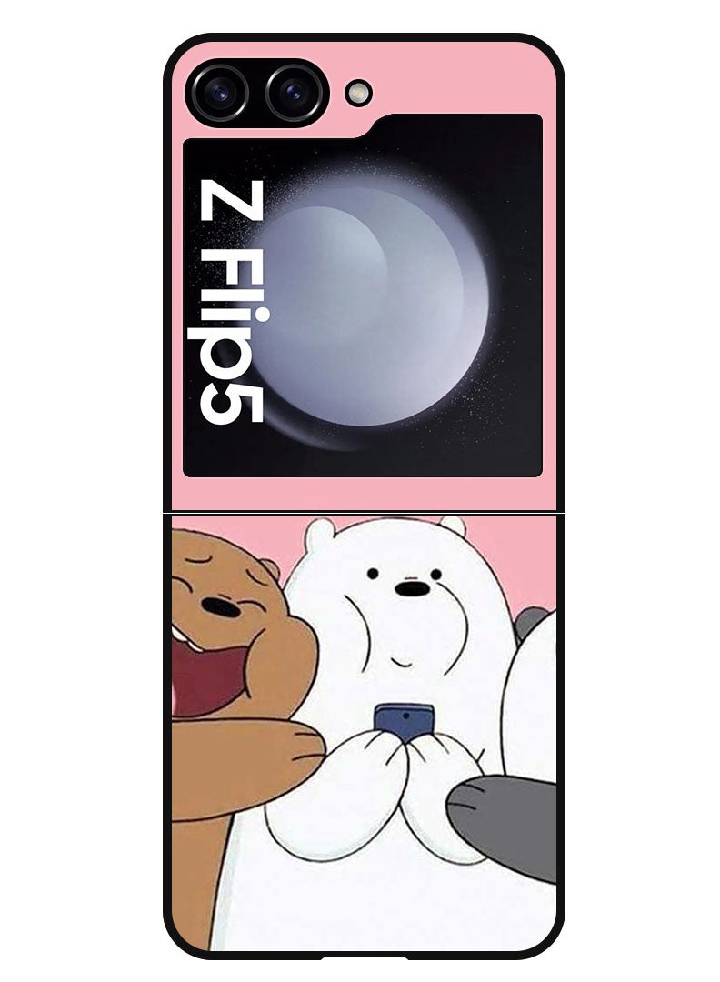 Theodor Protective Case Anti Scratch Shock Proof Bumper Cover For Samsung Galaxy Z Flip 5 Friendship - Image 1