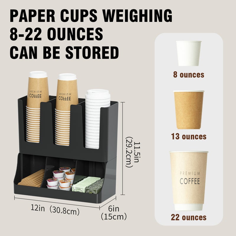 Multifunctional Paper Cup Storage Rack - Image 2