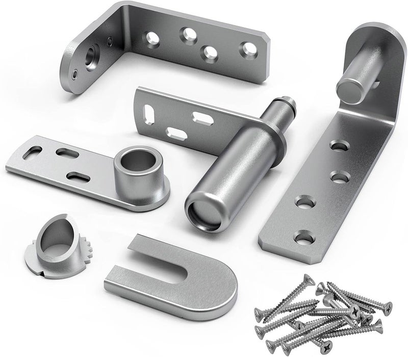 Luckam 304 Stainless Steel Heavy Duty Saloon Door Hinges, Self-Closing Hinges for Swinging and Louvre Doors, Ideal for Cafe and Bar, Big Single Door - Image 2