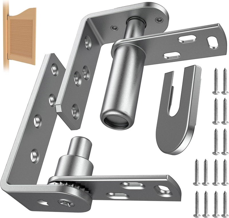 Luckam 304 Stainless Steel Heavy Duty Saloon Door Hinges, Self-Closing Hinges for Swinging and Louvre Doors, Ideal for Cafe and Bar, Big Single Door - Image 1