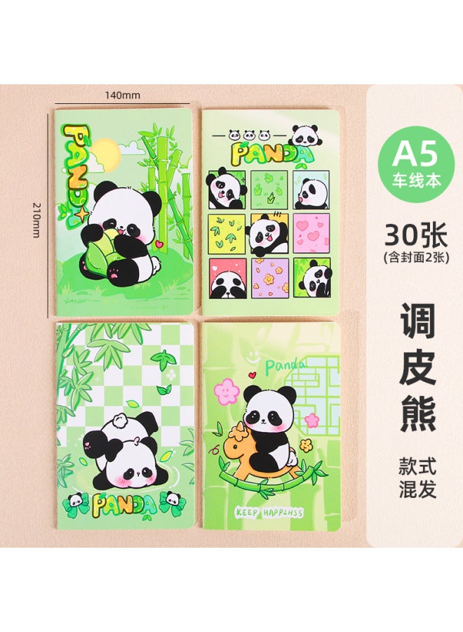 HELPS Creative Cartoon A5 Car Line This Primary School Students Soft Copy Diary Book Horizontal Line Notebook Stationery Reward Gift - Image 1