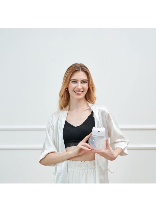 Bellababy Hands-Free Breast Pumps Wearable, Electric Double Breast Pumps Portable Wireless Low Noise, 4 Modes & 6 Levels Suction, Come with 24mm flanges and 17mm, 19mm, 21mm Inserts, 6 oz, 2 Packs - Image 2