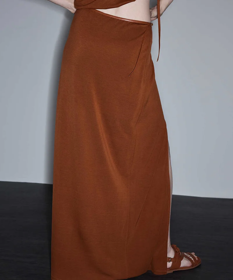 Ipekyol  Contrast Trim Maxi Skirt for Women | Best Price UAE