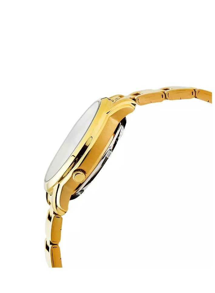 Seiko ساعة رجالية أوتوماتيكية من الفولاذ المقاوم للصدأ باللون الذهبي SNKK84K1 - Image 3