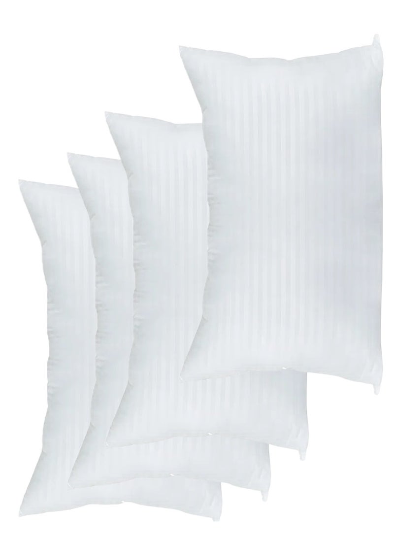Blueberry 4 Piece Cotton Stripe Pillow 50x90 cm Made in Uae  - Image 1