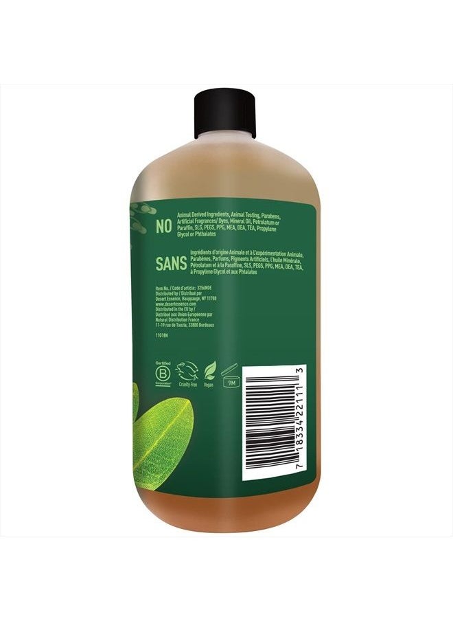 DESERT ESSENCE - Thoroughly Clean Face Wash - Original - 32 Fl Ounce - Tea Tree Oil - For Soft Radiant Skin - Gentle Cleanser - Extracts Of Goldenseal, Awapuhi, & Chamomile Essential Oils - Image 1
