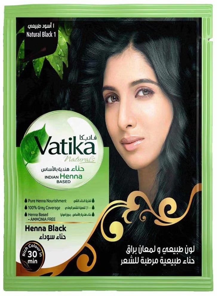 Vatika Black Henna Sachet - 10g - Image 1