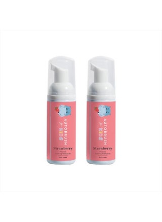 Kids Fluoride Foaming Toothpaste Strawberry Flavor for Electric or U-Shaped Toothbrush, SLS-Free, Training Toothpaste, Anti-Cavity, Travel Friendly (2 Pack) - pzsku/ZD07A51BC9E715F994BB7Z/45/_/1716656178/840a7233-eaff-4849-a928-657136b1ceb8