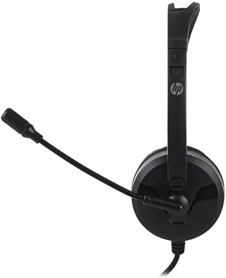 HP DHE-8009 Gaming Stereo Headphone with Mic, Black, Wired - Image 1