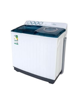 FISHER Fisher Double Tub Washing Machine, 7 KG Capacity, Two Basins with 5 KG Drying, Elevated Design, Large Pulsator for Superior Cleaning, Model FW-P7000N – White, Durable Plastic Body  - Image 3
